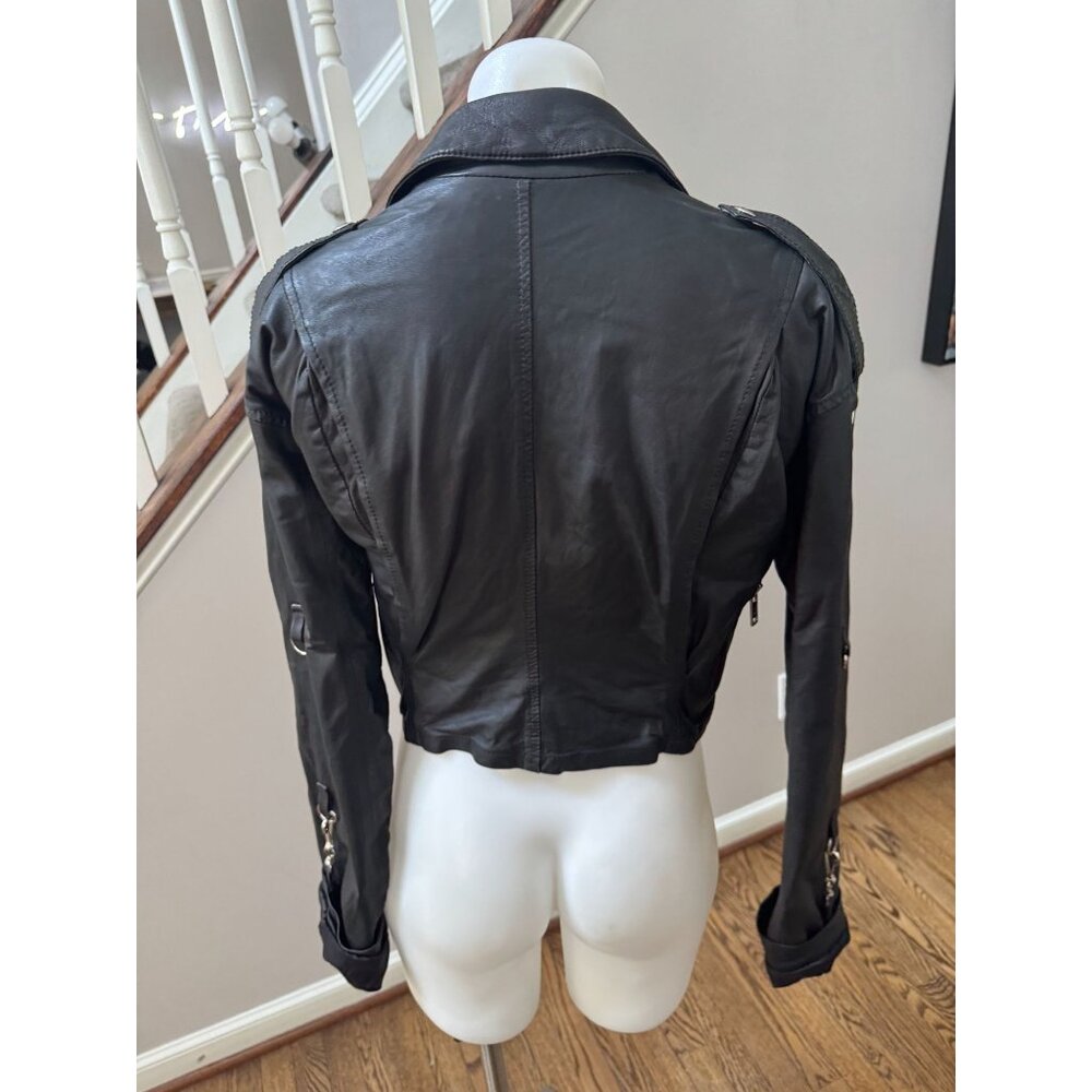 R13 Black Leather Jacket - Picture 5 of 8